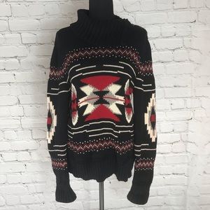 Chaps Comfy Button Collar Sweater